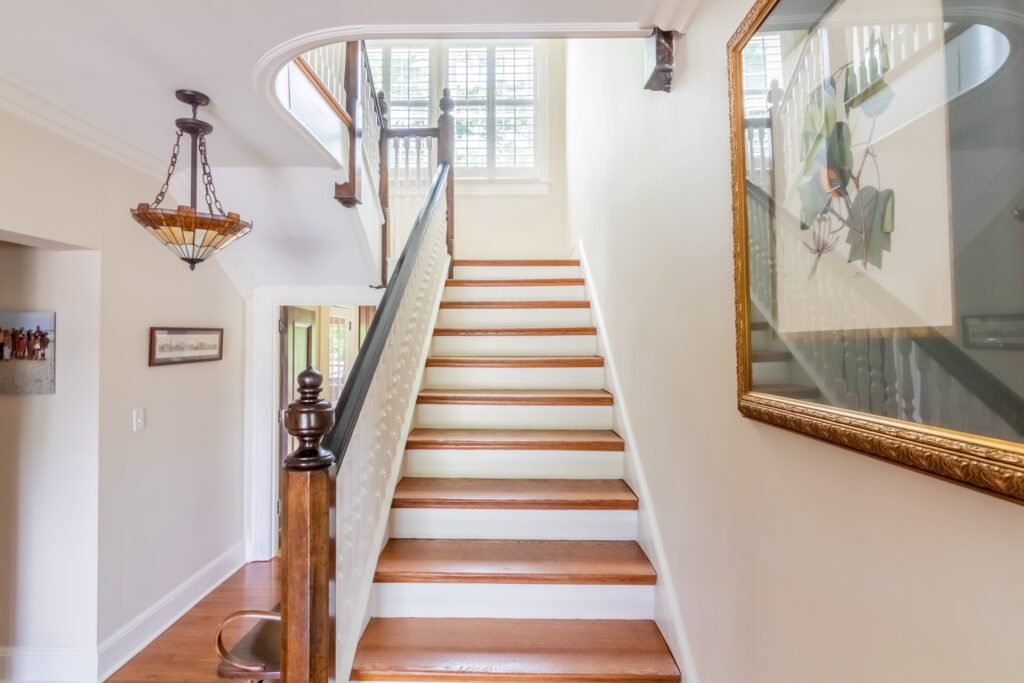 Hallway with stairwell