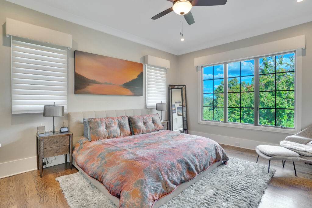Chattanooga bedroom with Hunter Douglas Silhouette window shades