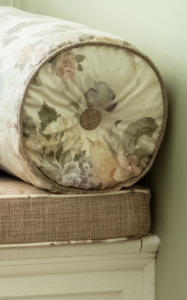 Custom floral patterned pillow