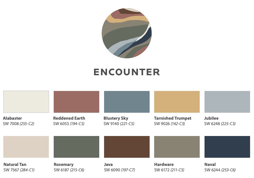 Sherwin-Williams 2021 colormix Encounter