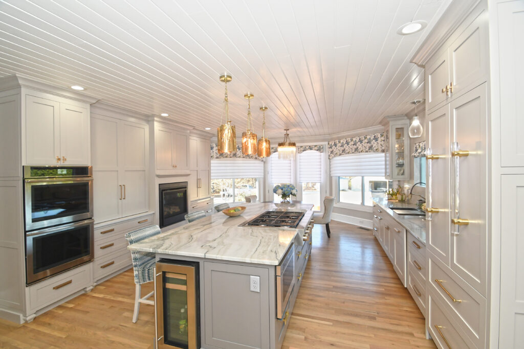 Kitchen reno with motorized window coverings