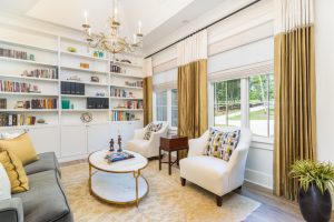 High Country Drapery and Designs offers gorgeous custom Roman shades with numerous customization options